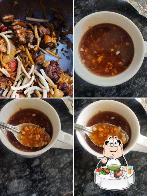 Hot and sour soup at Ganesham Fast Food - Kolar Road