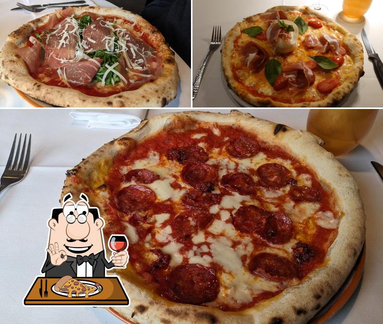 Scegli una pizza a La Terrasse du Suisse