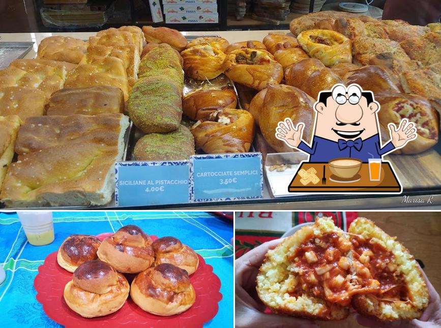 Cibo al Delizie di Sicilia - Panificio - Prodotti tipici Siciliani - Pizza al trancio Pizzeria