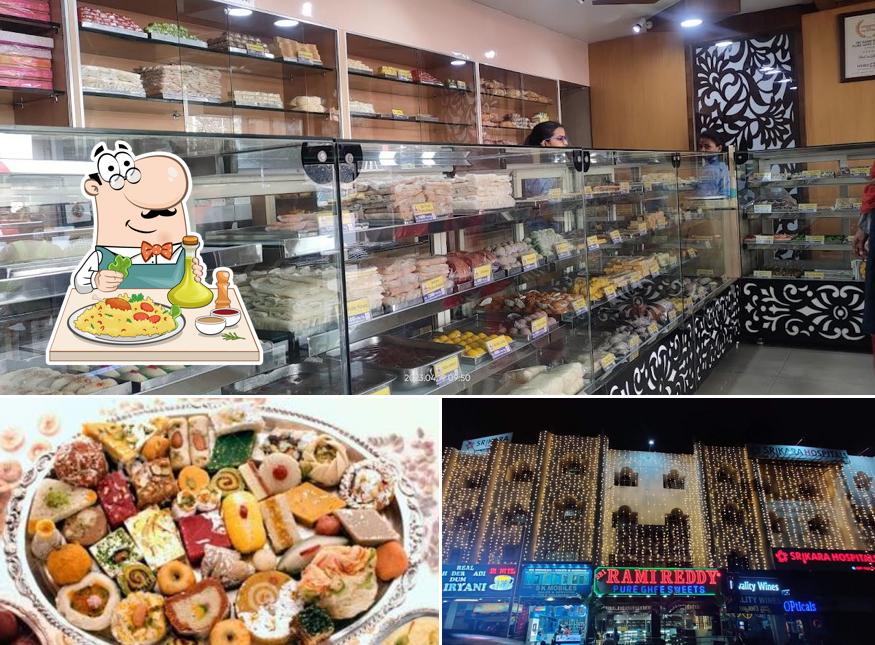This is the picture displaying food and exterior at Sri Rami Reddy Pure Ghee Sweets