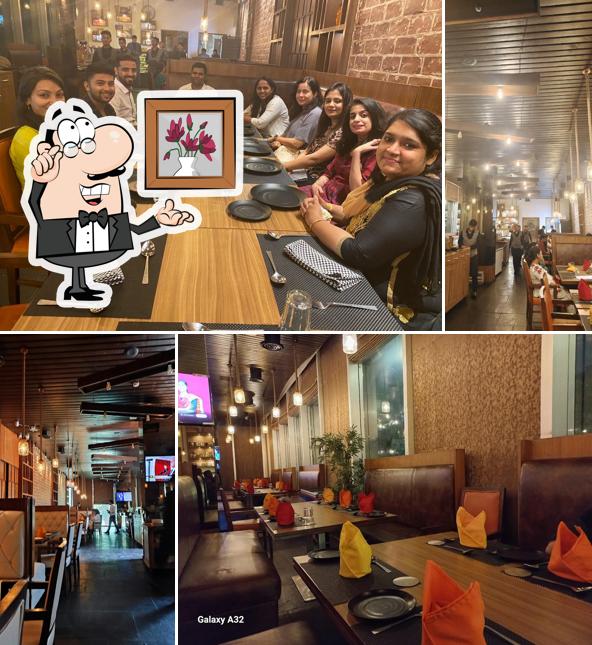The interior of Taste Of Bhagwati