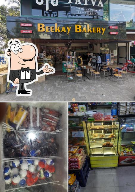 Among different things one can find interior and food at Beekay Bakery