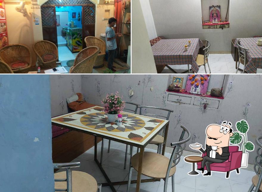 The interior of Vyom cafe