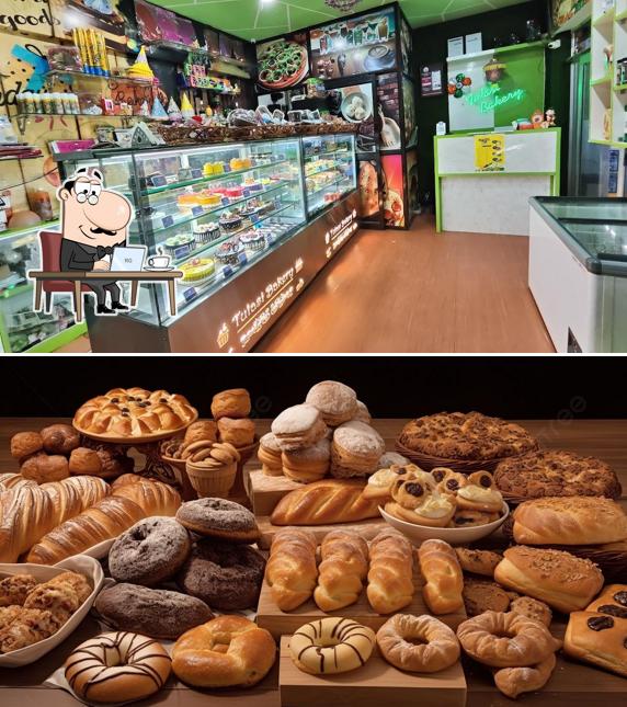 The interior of Tulasi Bakery