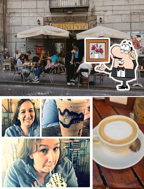 Gli interni di Trinity Cafè