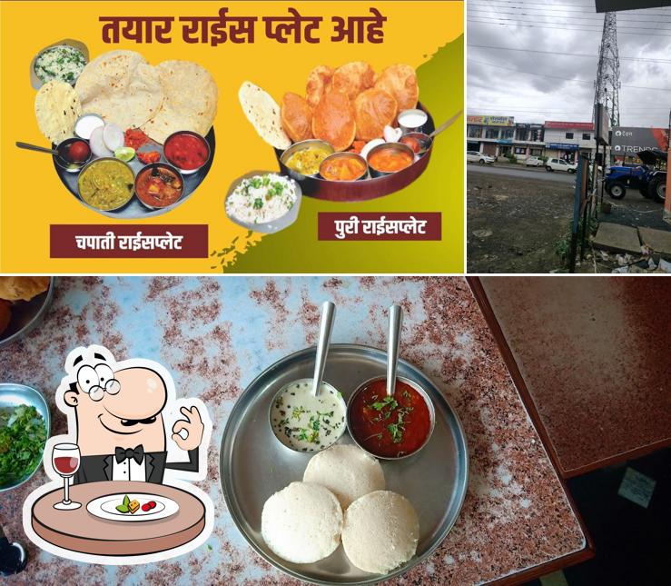 The image of food and exterior at Hotel Bhagirathi and Restaurants