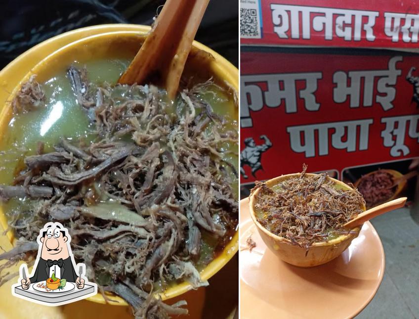 Food at Qamar Bhai - Paya Soup Wale