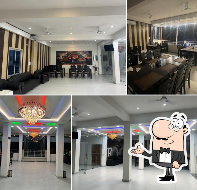 The interior of Shahi Darbar Restaurant simrahi