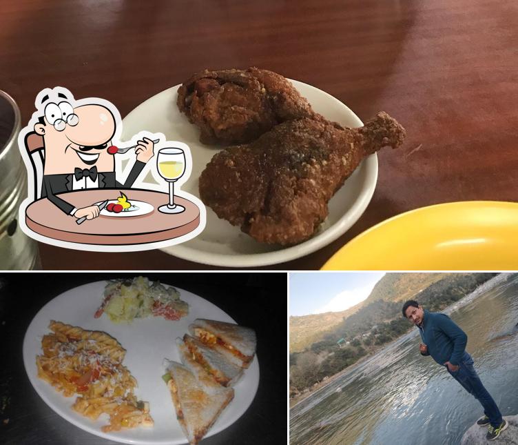 The picture of food and exterior at Cheers Cafe Magic Food Corner