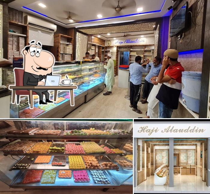 The interior of Haji Allauddin Sweets