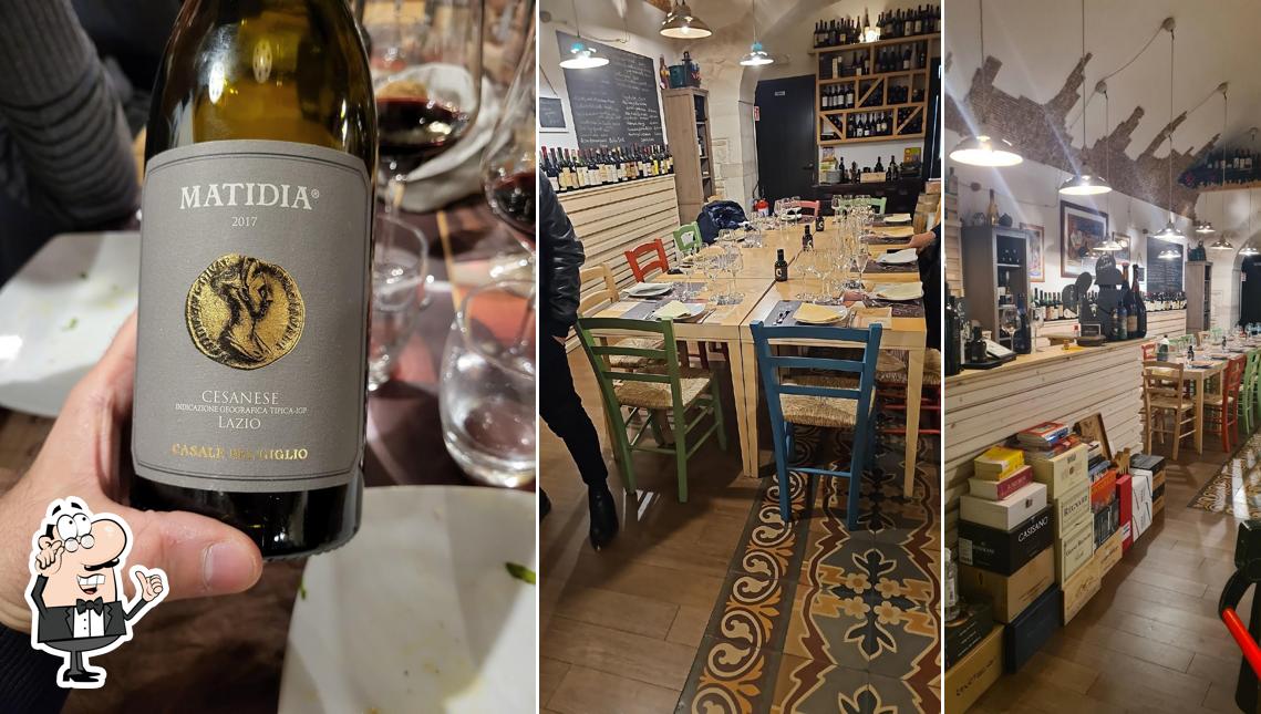 Gli interni di La Vineria di San Domenico