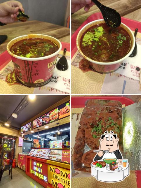 Hot and sour soup at Wow! Momo