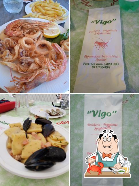 Assaggia i sapori della cucina di mare a Pescheria e Ristorante Vigo Snc di Vigo Corrado Ed Emilio