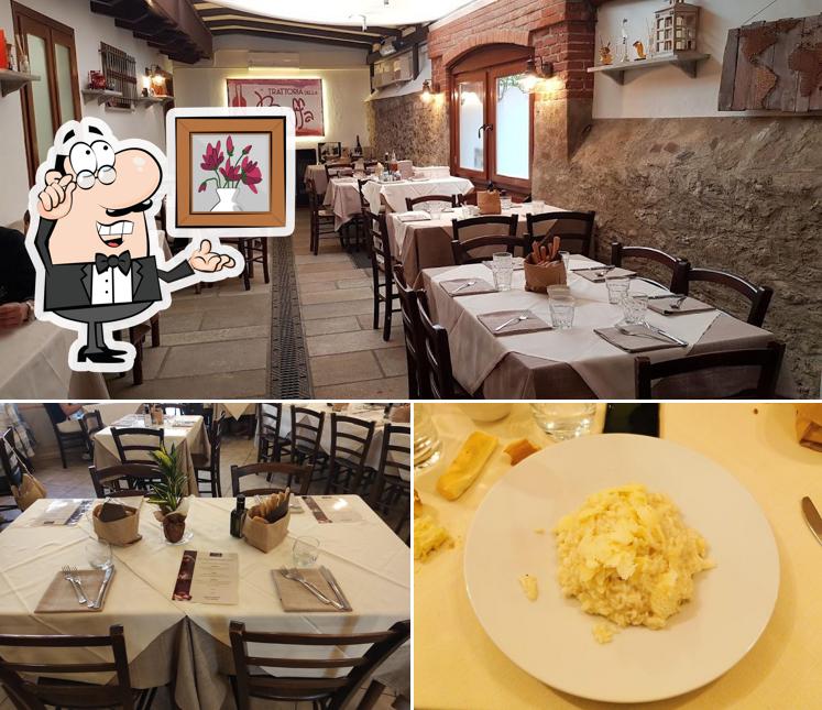 Gli interni di Trattoria della Buffa
