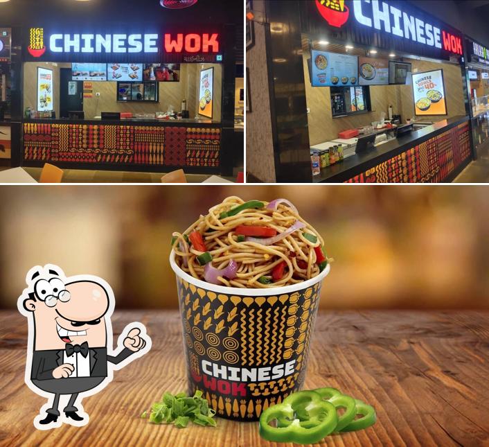 The image of interior and beverage at Chinese Wok