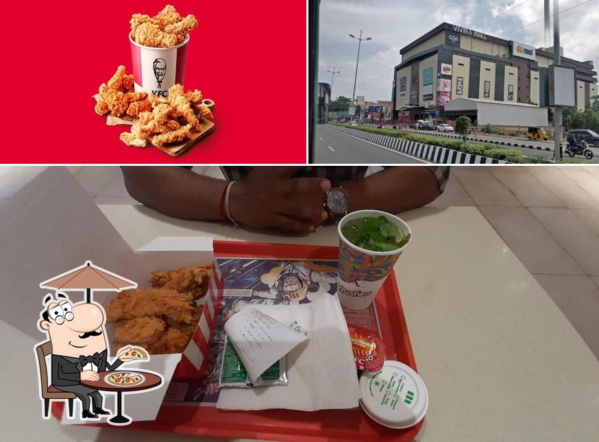 The exterior of KFC