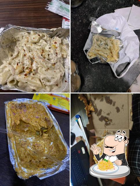 Spaghetti carbonara at Crisp 'n' Twist