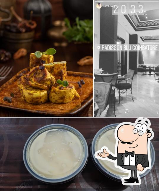 Check out the photo showing interior and dessert at THE GREAT KABAB FACTORY