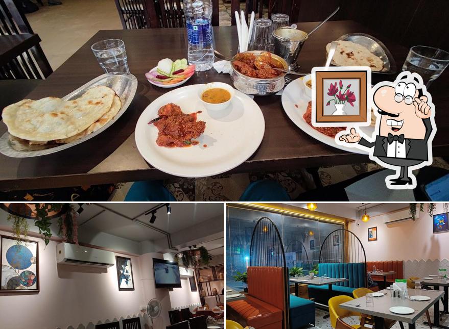 Take a seat at one of the tables at Anna Punjabi