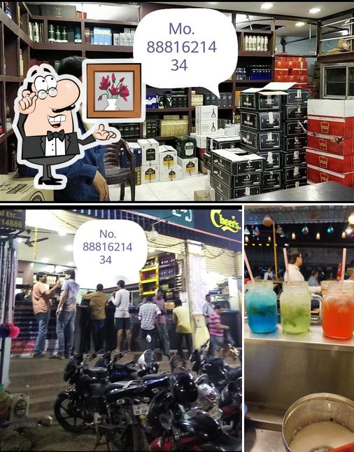 The interior of GIRISH LIQUORS