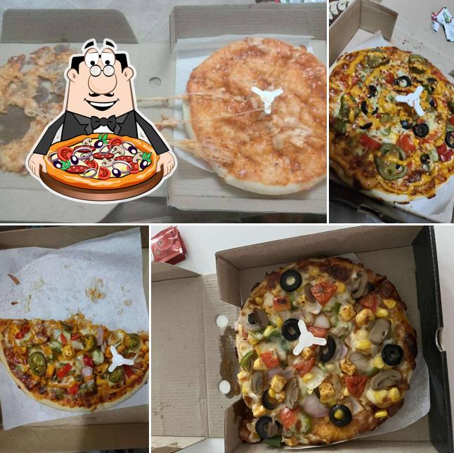 At Pizza land, you can try pizza