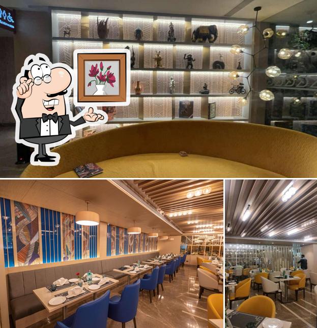 Take a seat at one of the tables at Golden Tulip