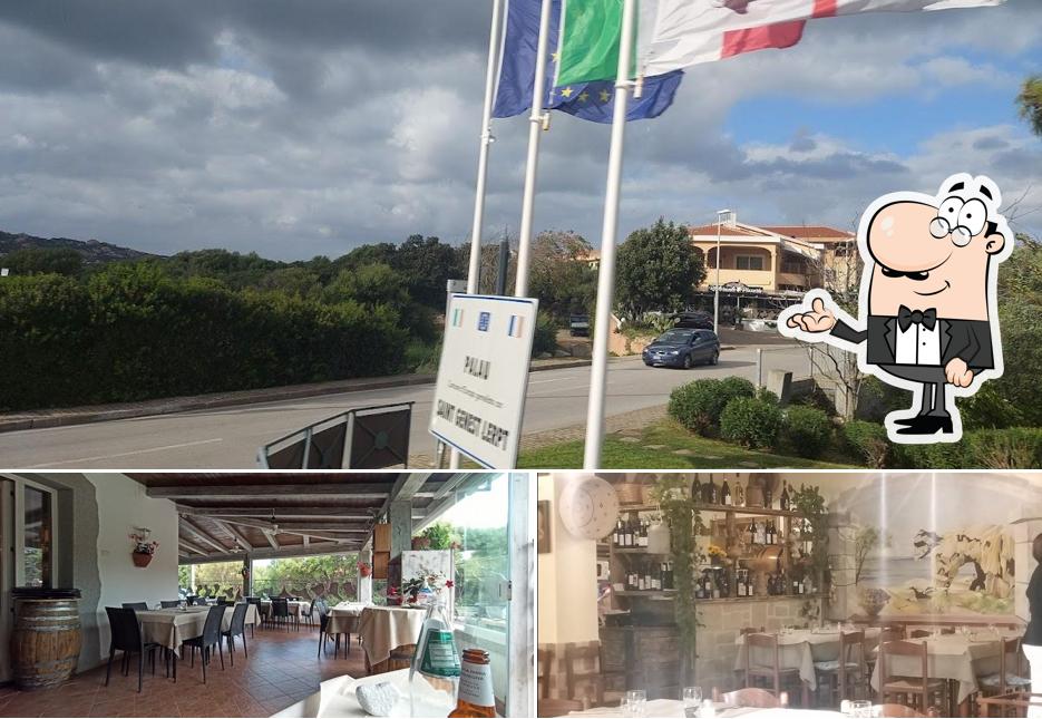 Tra le diverse cose da Ristorante Pizzeria Sa Pinta si possono trovare la interni e esterno