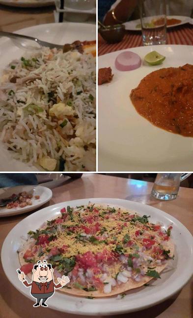 Among various things one can find food and dining table at Hotel Vinbro