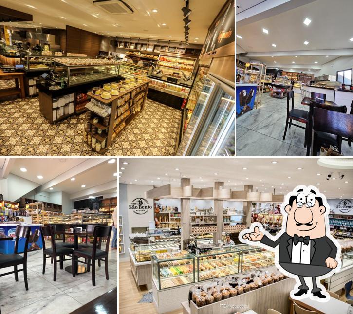 Sente em uma das mesas no Padaria e Confeitaria Predileta