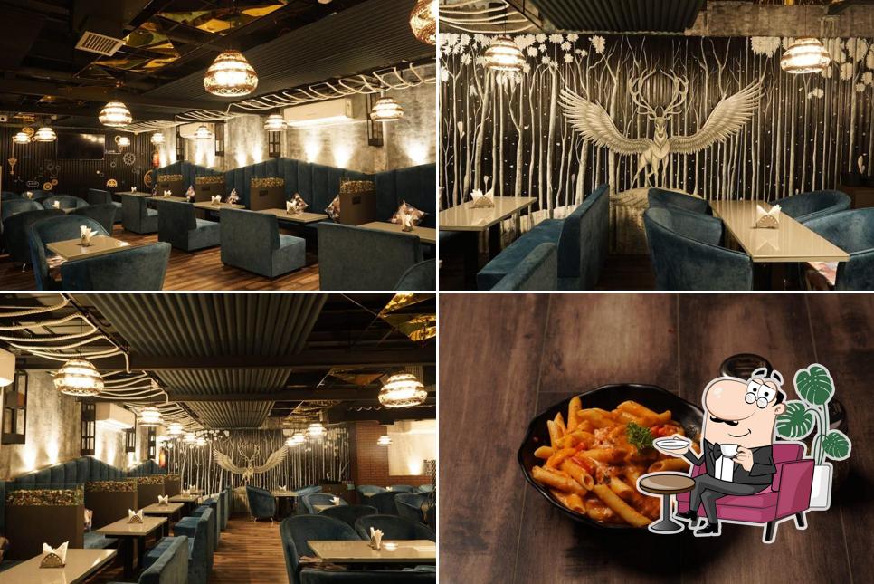 The interior of KICK CAFE