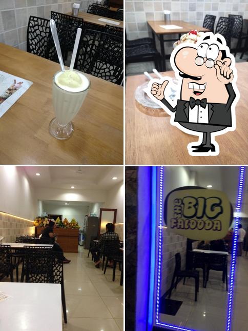 Take a seat at one of the tables at The Big Falooda