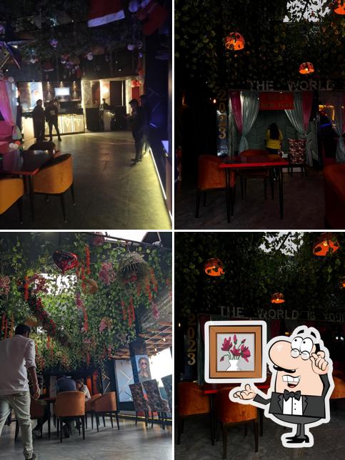 The interior of Bevy The Roof Top Lounge