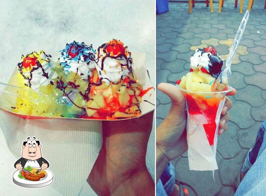 Food at Ice Cream Shop