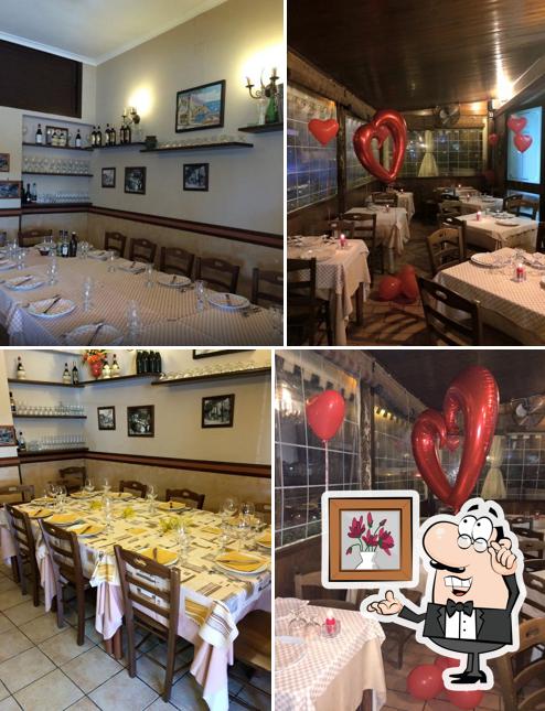Gli interni di Trattoria Da Rita