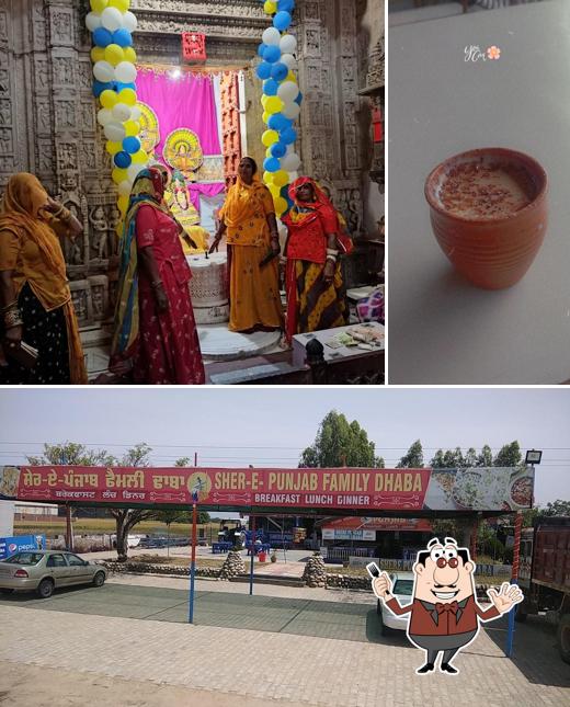 Shere e punjab dhaba is distinguished by food and exterior