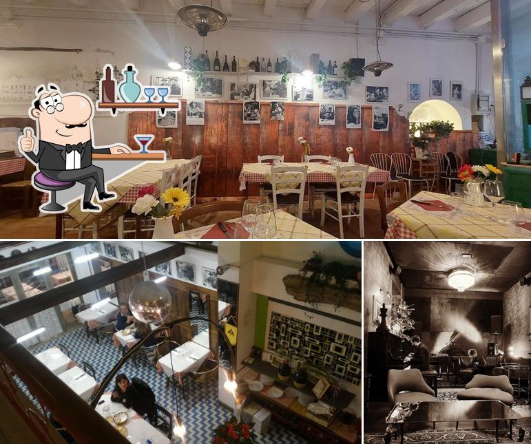 Gli interni di Trattoria Ponticelli