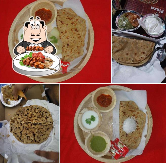 Meals at sharma ji paratha wala Delhi 6
