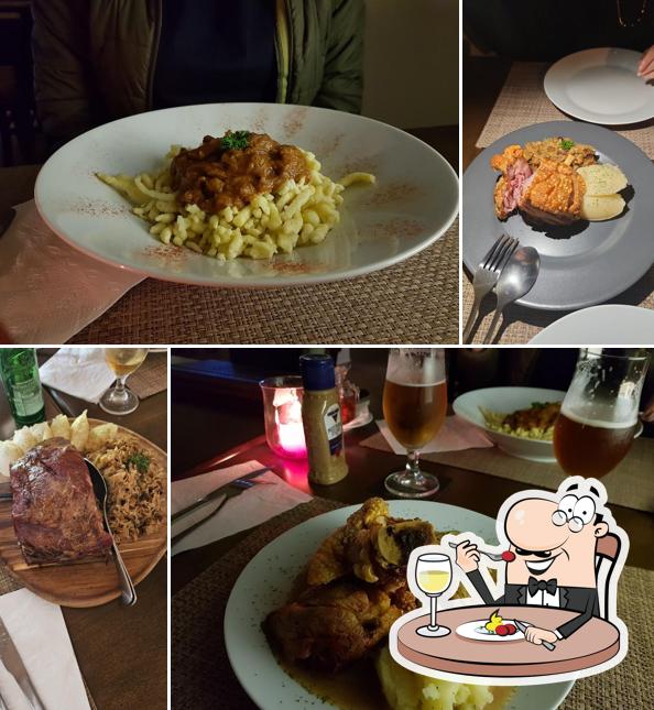 Platos en Eulenhof Restaurante Alemão