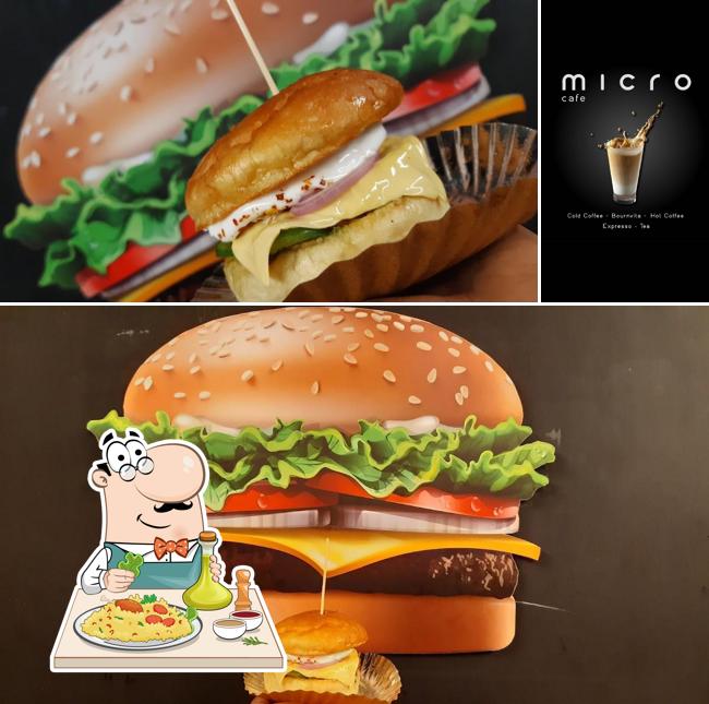 Among different things one can find food and beverage at micro cafe