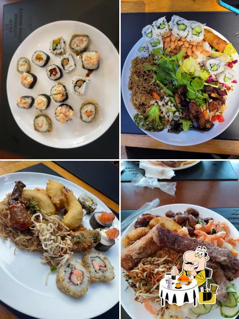 Platos en Restaurante China Buffet