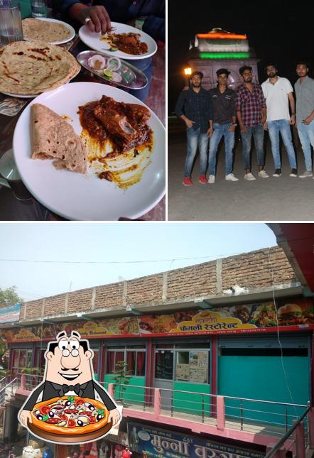 Try out pizza at Mirchi family Restaurant