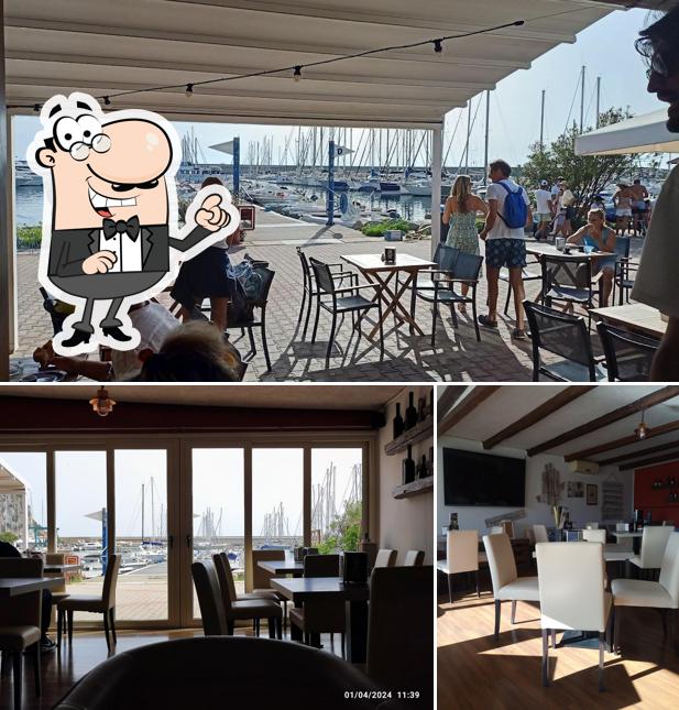 Gli interni di Bar del Porto