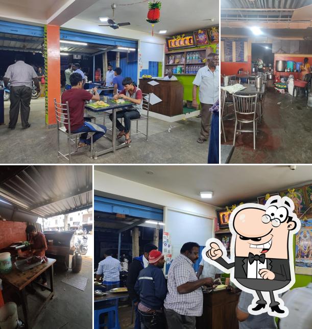 The interior of Ansika Chetinad Mess Hosur