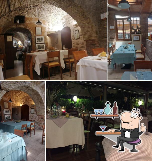 Gli interni di Osteria Il Gatto & La Volpe