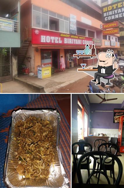Take a look at the picture displaying interior and exterior at Hotel Biryani Corner
