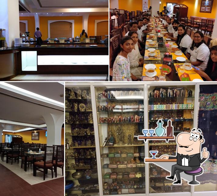 Take a seat at one of the tables at LE Boulevard Restaurant