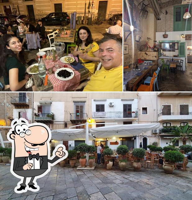 Goditi la vista dall'area esterna di Osteria Mangia e Bevi