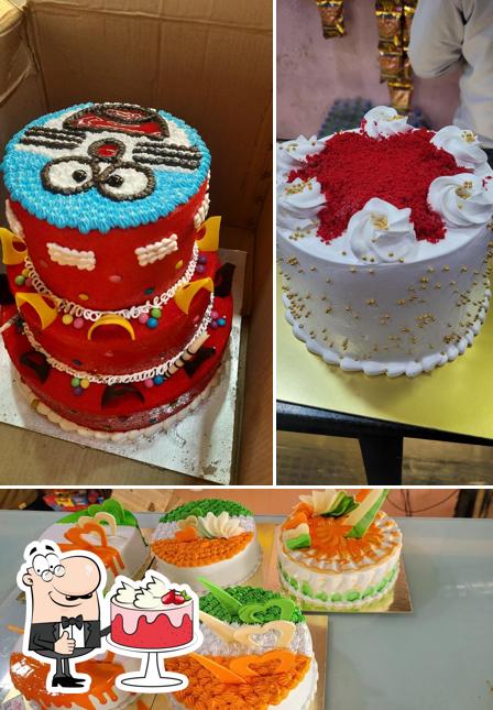 Red velvet cake at Morya bakery