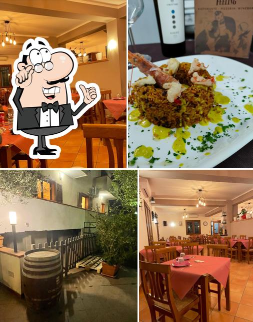Gli interni di Pizzeria ristorante Feeling