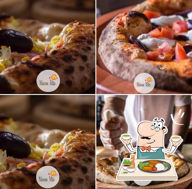 Comida em Pizzaria Mama Mia